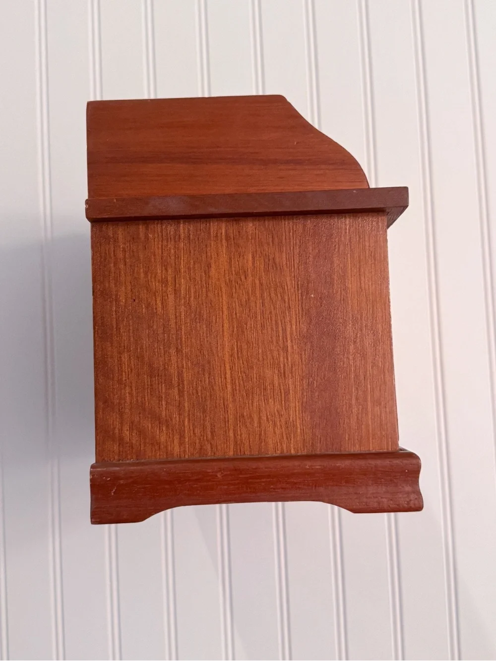 Vintage Solid Wood Dresser-Style Jewelry Cabinet Two-Tone Wooden Jewelry Box